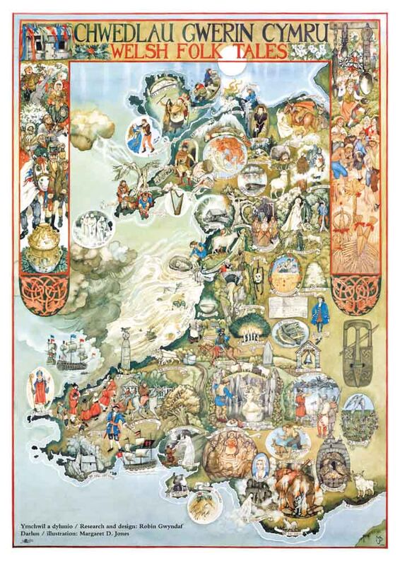 Poster Chwedlau Gwerin Cymru / Welsh Folk Tales