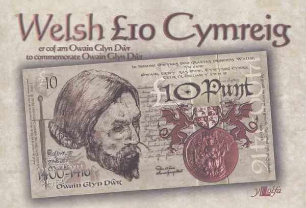 Llun o 'Papur £10 Owain Glyndwr' 
                              gan Sion Jones