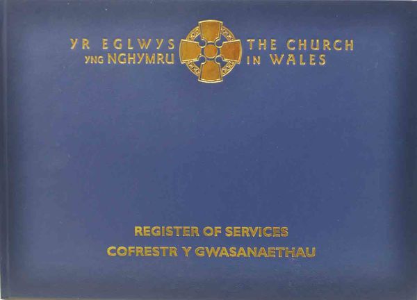 Llun o 'Register of Services / Cofrestr y Gwasanaethau' gan Yr Eglwys yng Nghymru / The Church in Wales