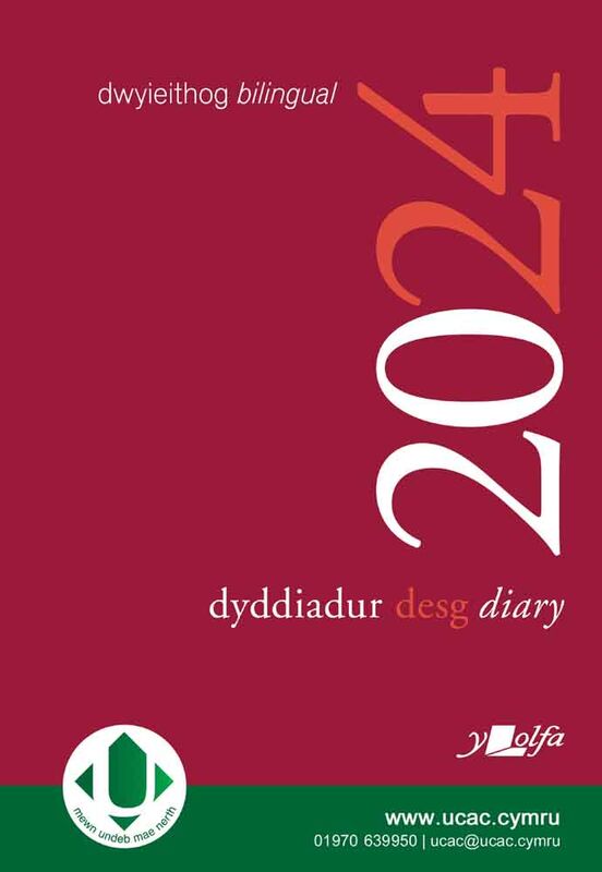Llun o 'Dyddiadur Desg A4 2024 A4 Desk Diary' gan Y Lolfa