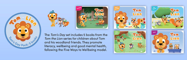 A picture of 'Tom the Lion: Tom's Day - The Full Series Set' by John Likeman'